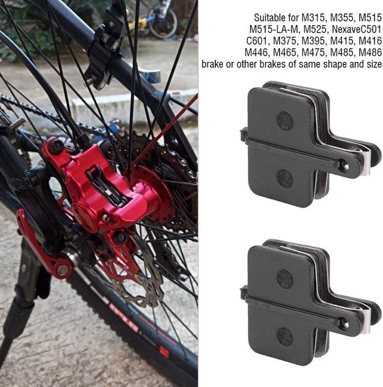 Plaquettes de frein de Vélo – 4 paires de plaquettes de frein à disque semi-métalliques en cuivre – Remplacement pour VTT et Vélos de course