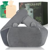 Bol.com 4-in-1 warmwaterkruik met verlengde riem - kerstcadeau - 1 liter warmwaterkruik met warmwaterriem en geschenkdoos - herb... aanbieding