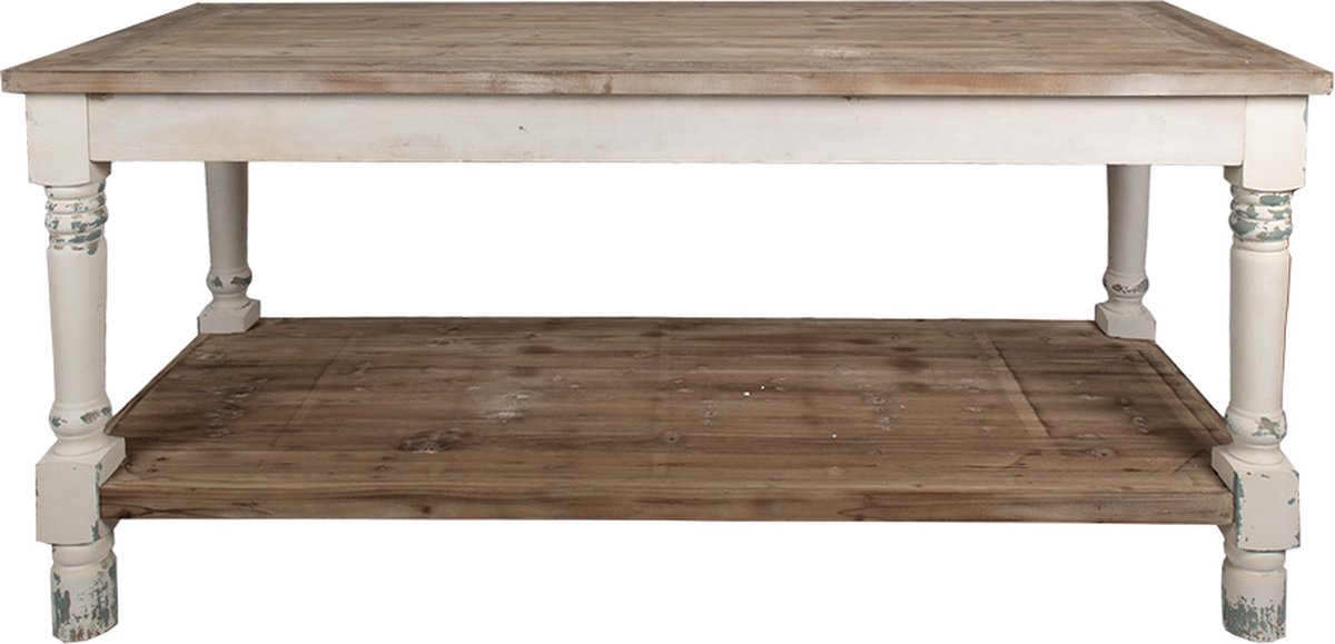 Clayre & Eef Presentatie Tafel 180x70x85 cm Wit Hout