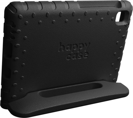 HappyCase Candy+ Housse Kinder adaptée au Samsung Galaxy Tab A9 | Étui pour tablette avec protecteur d'écran intégré | Adapté aux enfants | Housse de protection | Poignée et support | Couverture pour enfants | Noir
