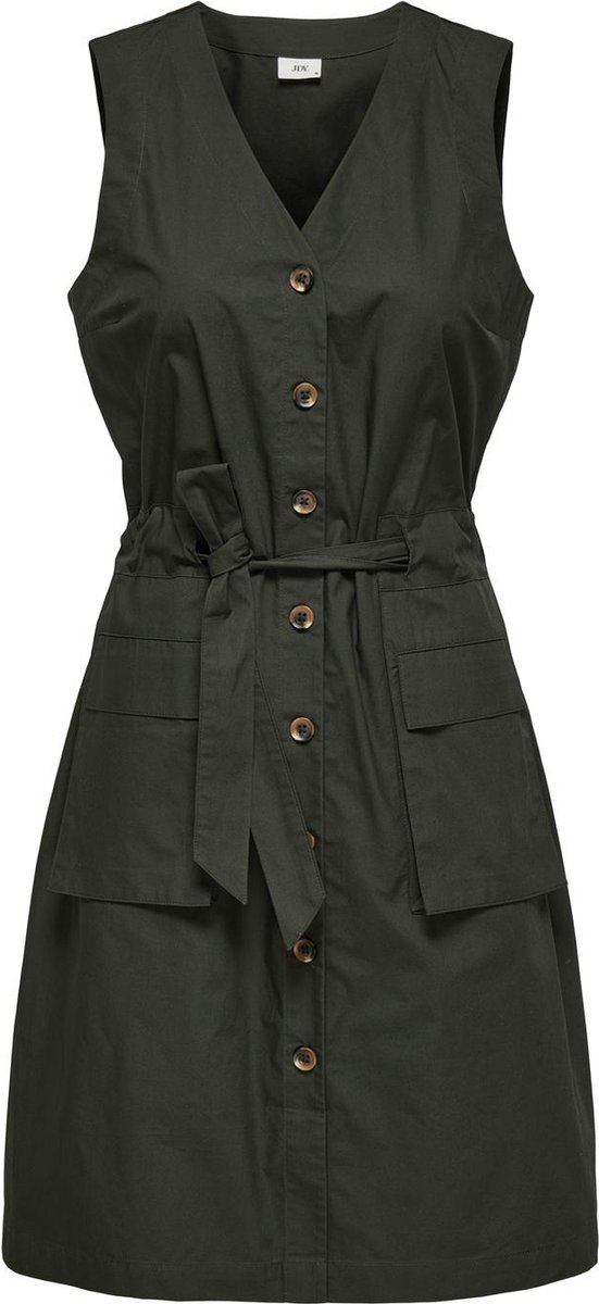 JDY JDYELORA S/L V-NECK CARGO DRESS WVN EXP - Dames - Mini jurken Grijs