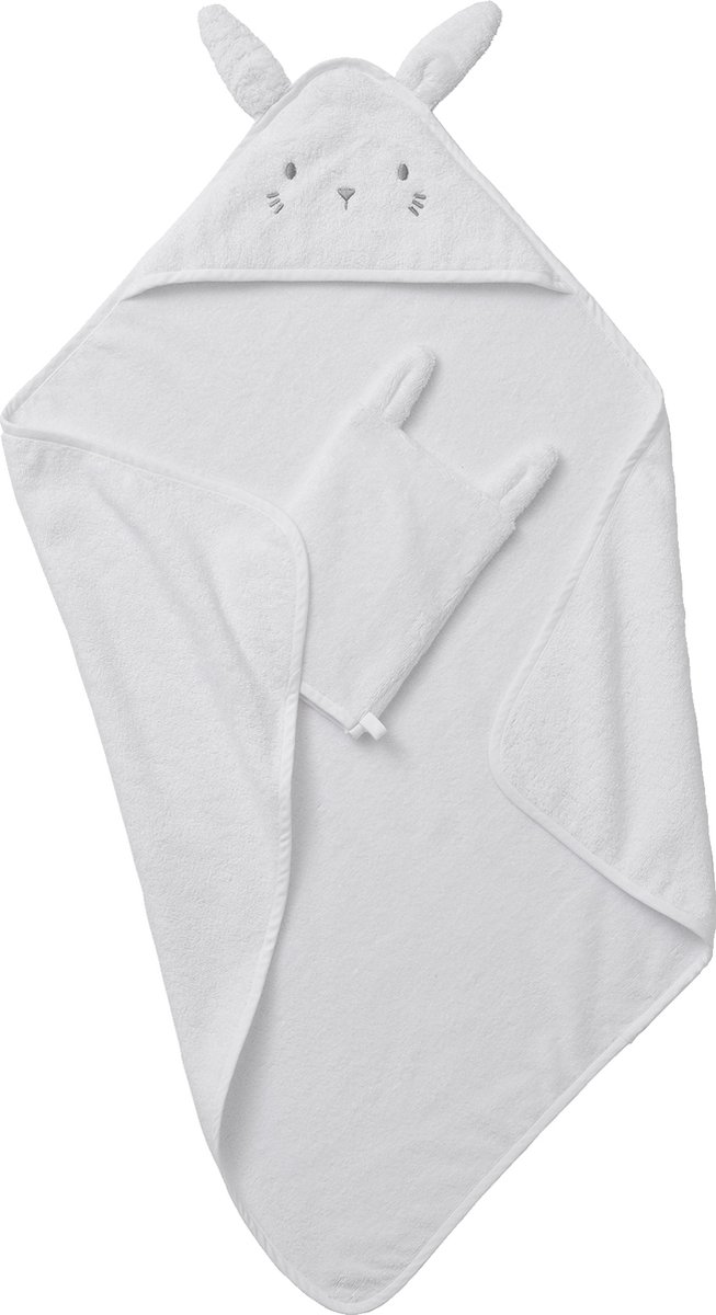 Vertbaudet Badcape + washandje van biologisch katoen van VER — afbeelding 4