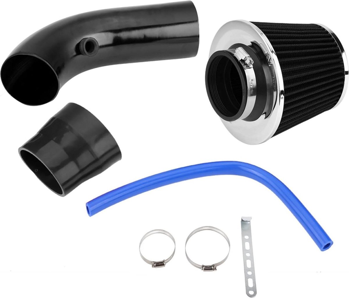 76mm Luchtfilter 3in Universele Gemodificeerde Aluminium Buis Koude Luchtinlaatfilter - Auto Motorinlaatslangenset Koolstofvezel
