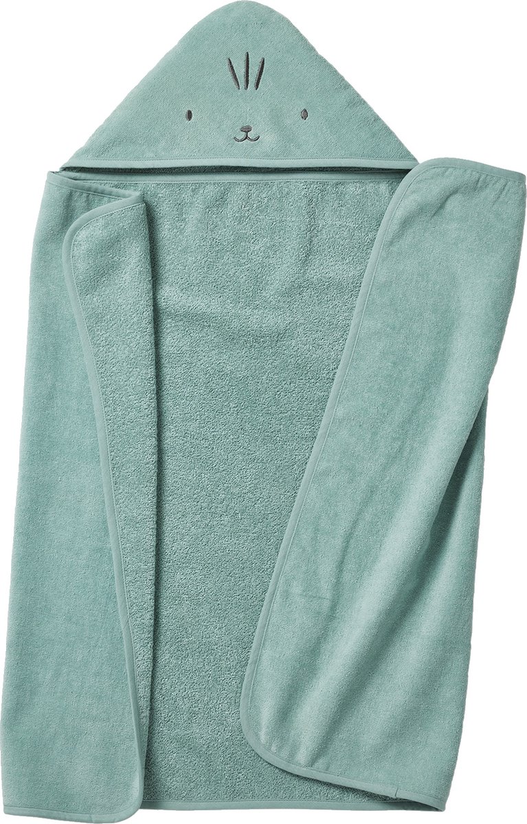 Vertbaudet Badcape / Handdoek met capuchon onmisbaar voor baby's en kinderen, met gerecycled katoen