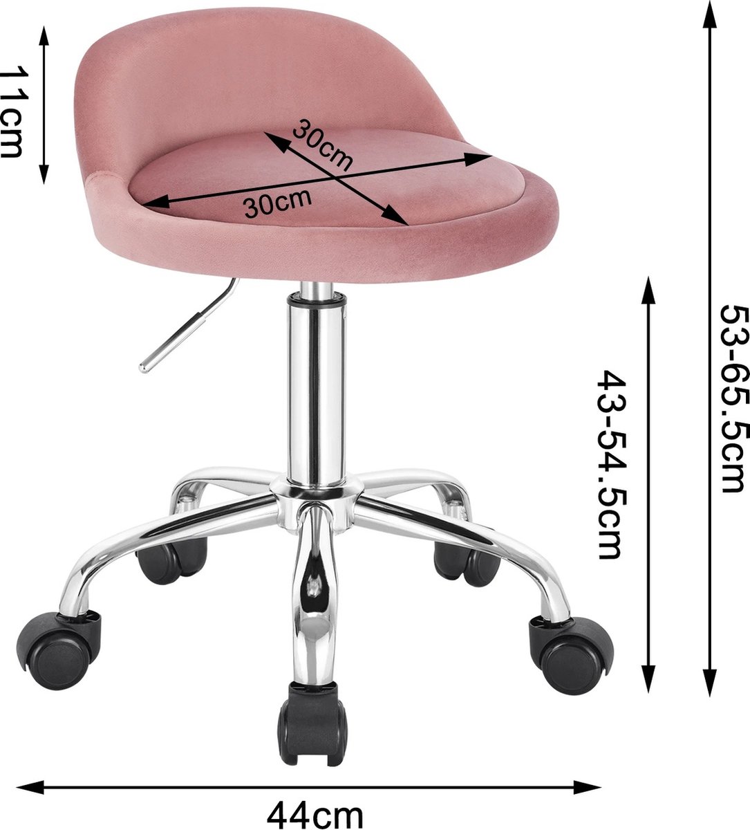 T&L Store® Kruk - Stoel - Roze