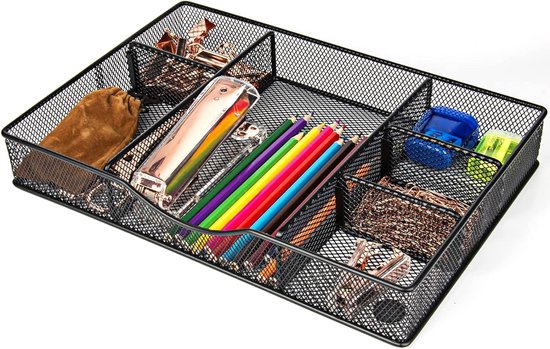 EXERZ Papierlade 6 stuks inclusief 4 x stapelbare sorteerders, 1 x bovenste lade, 1 x zijmand - gaas bureauorganiser/bestandshouder - kantoor, school EXERZ Papierlade 6 stuks inclusief 4 x stapelbare sorteerders, 1 x bovenste lade, 1 x zijmand - gaas bureauorganiser/bestandshouder - kantoor, school