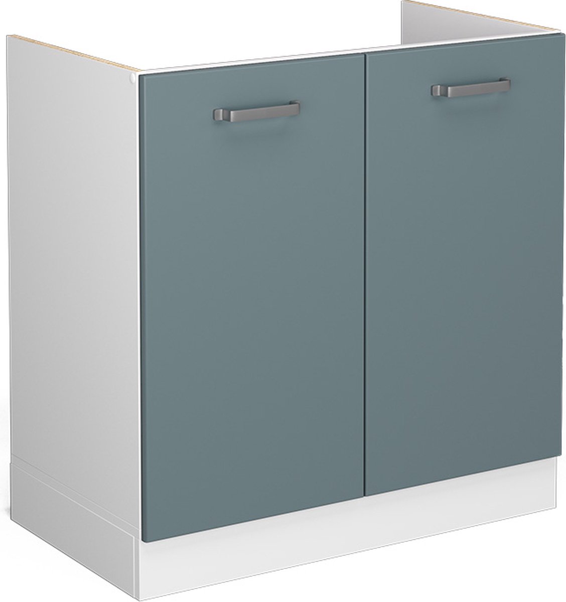 Vicco R-Line Wastafelkast – 80 cm, WB Antraciet Blauw-grijs