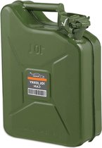 Retro Jerrycan Van 0,8 Mm Staal - Jerrycan Voor Benzine En Diesel Reservetank Met Drievoudige Handgreep Stalen Blikje Groen 5l Retro Jerrycan Van 0,8 Mm Staal - Jerrycan Voor Benzine En Diesel Reservetank Met Drievoudige Handgreep Stalen Blikje Groen 5l