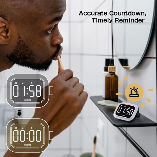 Digitale timer magnetische keukentimer - Inkbird IDT-02 - met groot ...