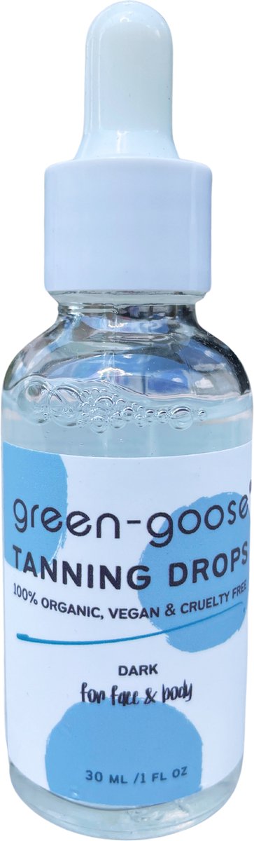 Goedkoopste green-goose® Organic Tanning Drops - Dark - 30ml - Zelfbruinende Druppels - 100 Biologisch, Natuurlijk & Diervriendelijk - Organic, Vegan & Cruelty Free