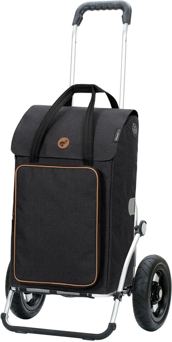 Andersen SHOPPER MANUFAKTUR Boodschappentrolley Thermische zak Royal Shopper Ipek Bo 45L Black Zwart 107cm