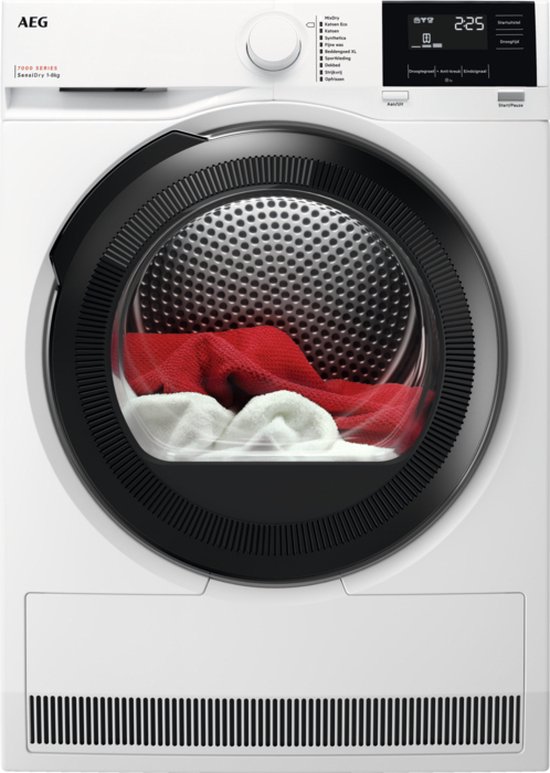 AEG TR738L4B 7000 serie SensiDry warmtepompdroger - 8 kg - A++ - 235 kWh - wit