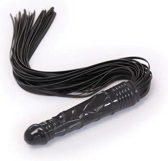 Foto: Smart moves flogger met dildo handvat zwart