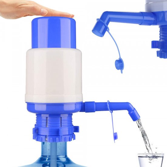 Distributeur d'eau | Convient pour une bouteille de 18,9 litres | Avec grue | Blanc et bleu | Efficace et facile à utiliser