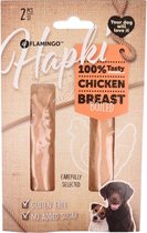 Flamingo hondensnack Hapki boiled chicken breast 2st 35gr. Let op: 1 zakje van 35 gram!