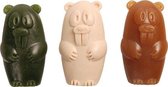 Flamingo hondensnack Veggie bever 10cm 3pcs mix. Let op: 1 zakje met 3 stuks!