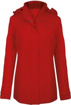 Kariban Dames/dames Parka-jas (Rood)