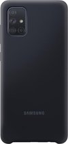 Samsung Silicone Hoesje - Samsung A71 - Zwart
