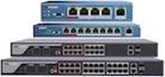 Hikvision DS-3E0518P-E, 16 Poorts, Gigabit switch, 16x PoE, 1x SFP, Hikvision Gigabit PoE Switch unmanaged, 16 poorts