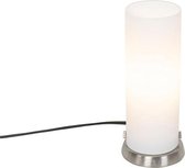 QAZQA andrew - Moderne Tafellamp - 1 lichts - H 20.5 cm - Staal -  Woonkamer | Slaapkamer | Keuken