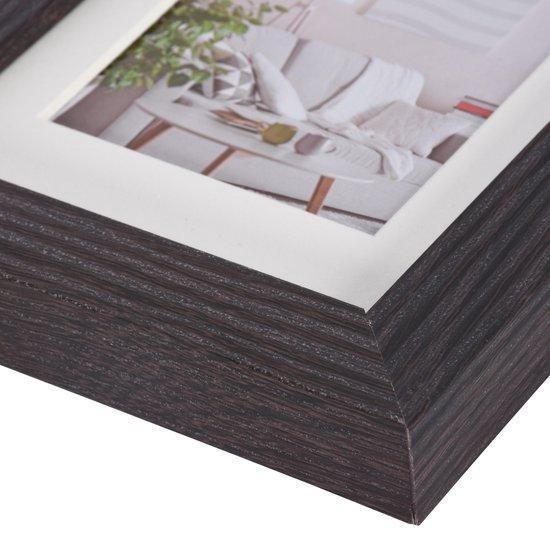 Cadre photo - Henzo - Moderne - Format photo 50x50 cm - Marron foncé