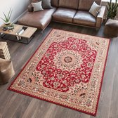 Tapiso Atlas PP Vloerkleed Rood Woonkamer Tapijt Maat- 200x300