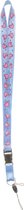 Lg-imports Sleutelkoord Hartjes 50 Cm Polyester Blauw/roze
