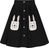 Hell Bunny Miffy Polkadot 40's Rokje Zwart