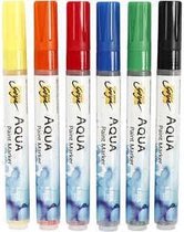 SOLO GOYA Aqua Paint Marker Display, kleuren assorti, 6stuks