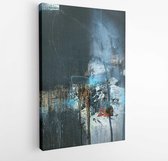 Onlinecanvas - Schilderij - Fine Art Contemporary Work Painting Art -vertical Vertical - Multicolor - 80 X 60 Cm