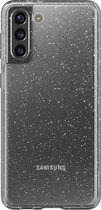Spigen - Samsung Galaxy S21 Plus Hoesje - Back Case Liquid Crystal Glitter Transparant