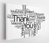 Thank You Word Cloud in different languages, concept background - Modern Art Canvas - Horizontal - 352934129 - 115*75 Horizontal
