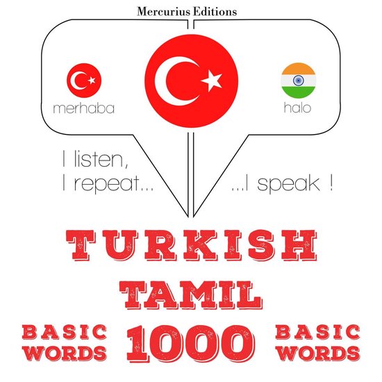 Türkçe - Tamil: 1000 temel kelime - cover