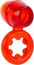 California Exotic Novelties Dual Support Magnum - Cockring - Rood - Ø 40 mm