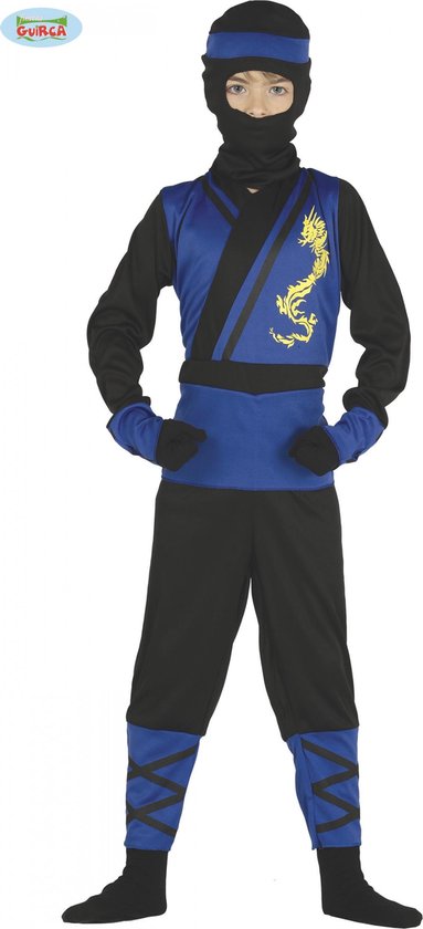 Fiestas Guirca - Kostuum Blue Ninja child 5-6 jaar