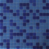 Alberello Mozaiek Glas mix donkerblauw 2,0x2,0x0,4 cm -  Mix, Blauw Prijs per 1,39 m2.