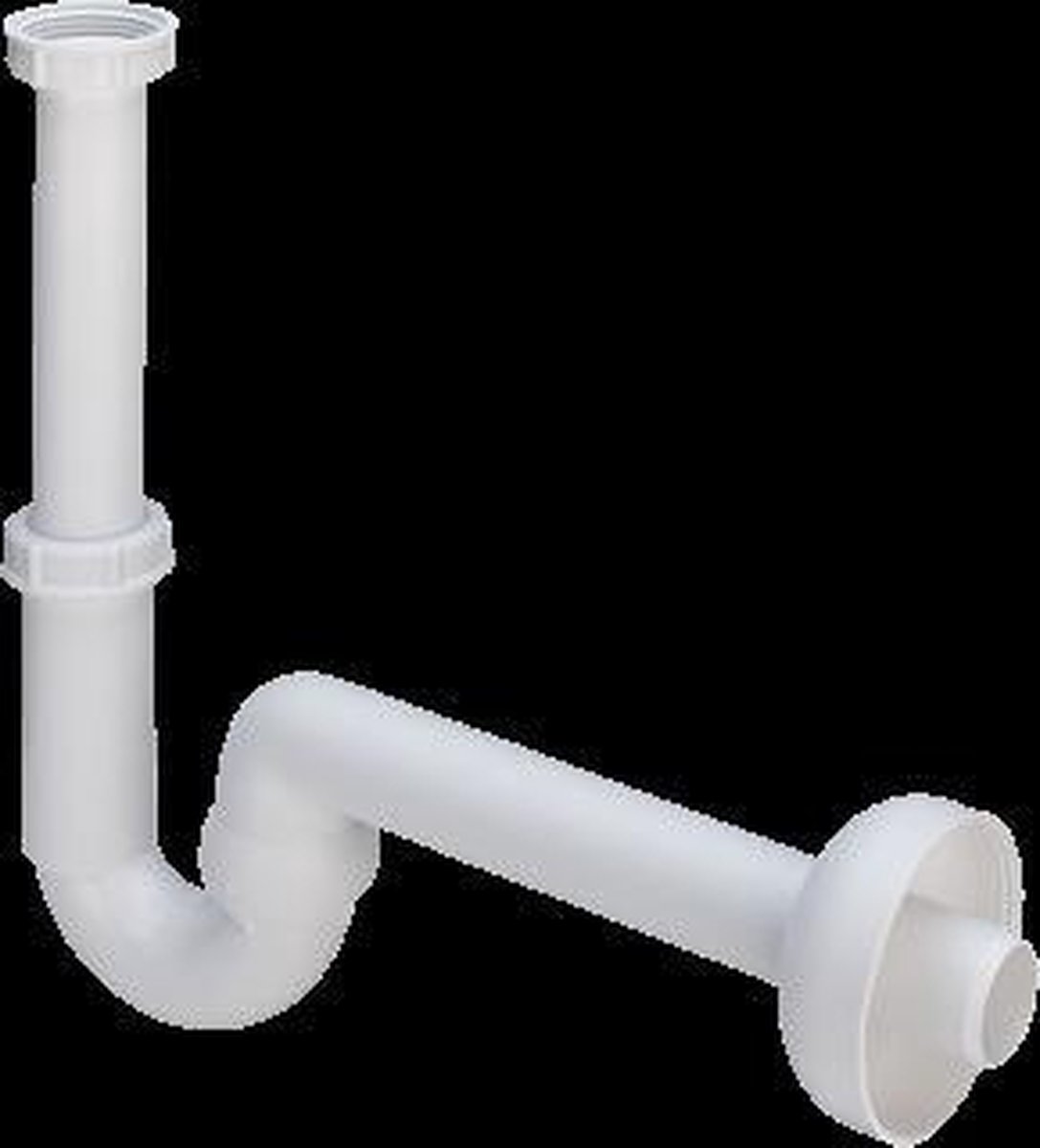 Viega Sifon 1.1/4inch met rozet inclusief muurbuis Kunststof Wit