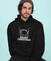 Kerst Hoodie Devil - Maat 4XL - Kerstkleding voor dames & heren