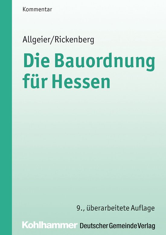 Die Bauordnung für Hessen - cover