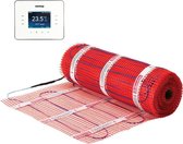 1,5m² StickyMat 200Watt/m² | Vloerverwarmingsmat Set 1,5m² | 200Watt/m² + Gratis 3iE Programmeerbare Thermostaat  van Warmup | Levenslange garantie | Elektrische vloerverwarming |