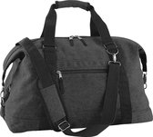 Bagbase Vintage Canvas Weekender / Holdall Carry Bag (30 Liter) (Vintage Zwart)