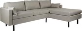 Hoekbank Design Lato 255cm donkergrijs bank Rechts loungebank