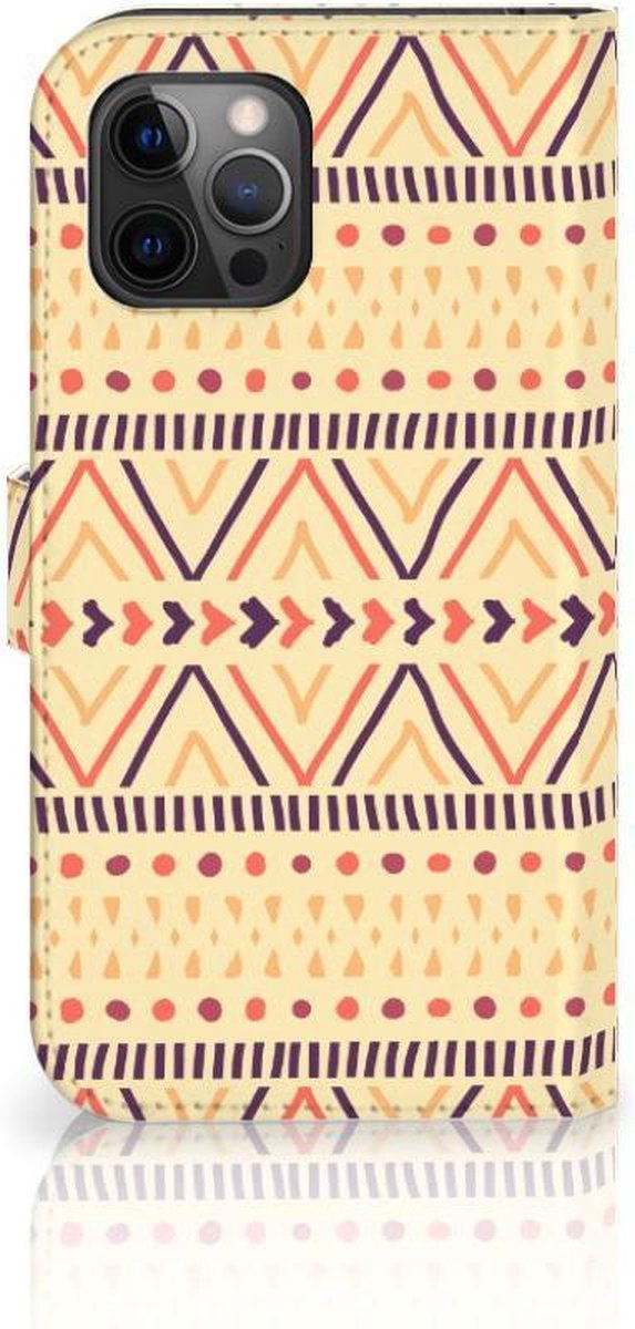 Apple iPhone 12 Pro Max Telefoon Hoesje Aztec Yellow