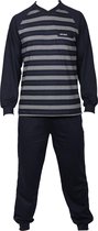 Gentlemen heren pyjama dikke tricot white stripe  - XXL