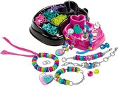 Clementoni - Crazy Chic - Armband Met Kleurrijke Ringetjes, hobbypakket, armbanden maken kinderen