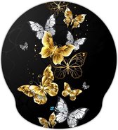 Muismat polssteun vlinders goud - Sleevy - mousepad - Collectie 100+ designs