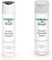 Binahi keratin repairing shampoo en mask ( kit )