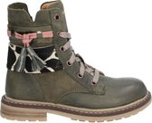 Nelson Kids meisjes veterboot - Kaki - Maat 31