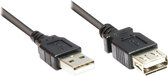 Alcasa 2511-OF2S USB-kabel 1,8 m USB 2.0 USB A Zwart