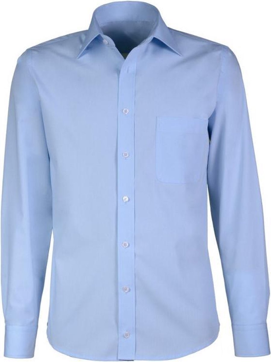Giovanni Capraro Bedrijfskleding Overhemd Lichtblauw Semi Spread Comfort Fit - 47